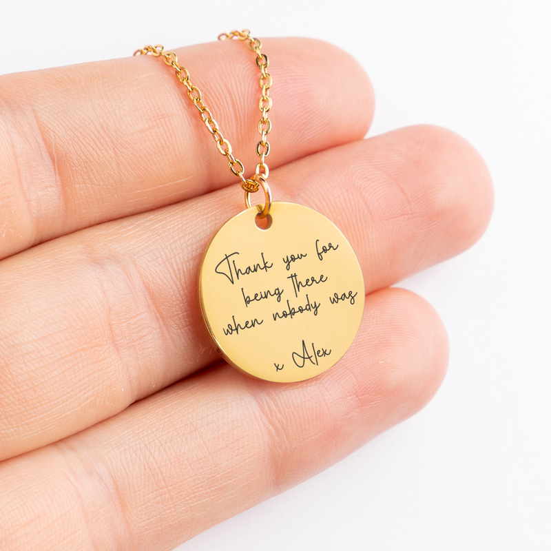 Print On Demand Jewelry Custom Message Necklace
